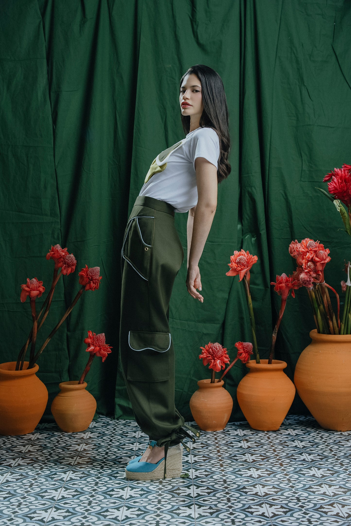 Morocco Pant Verde Olivo