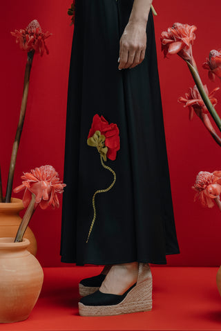 Gia Skirt Flores Bordadas