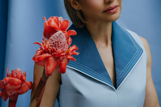 Tyta Light Blue and Turquoise Top