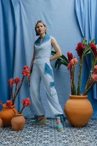 Morocco Pant Azul Claro