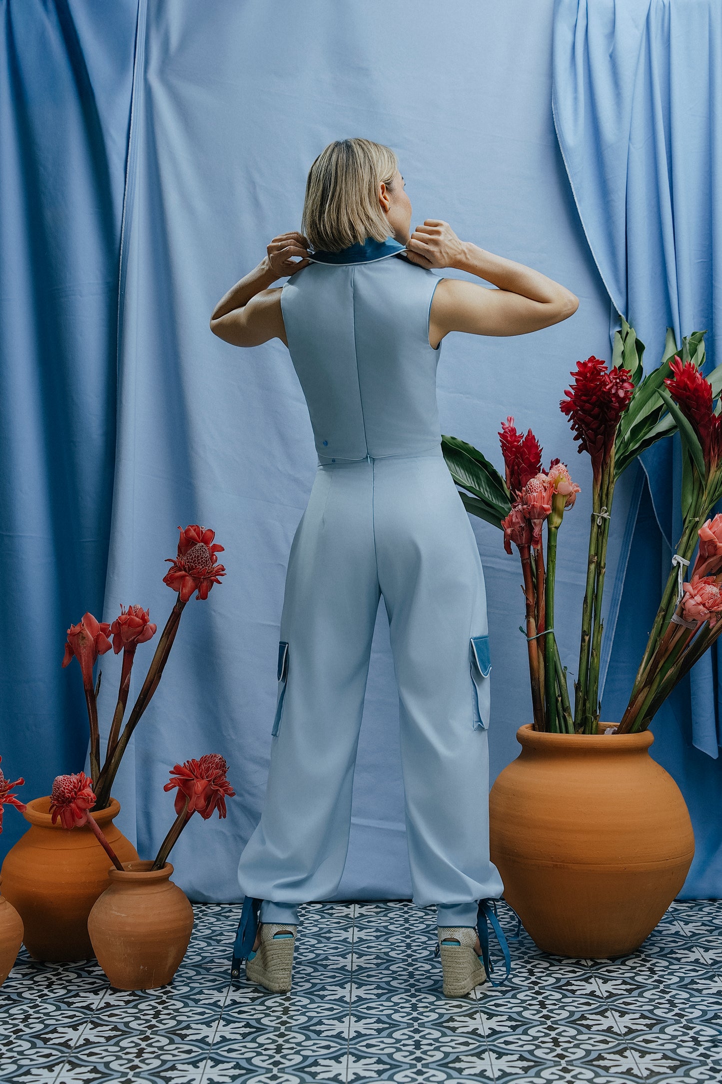 Morocco Pant Azul Claro